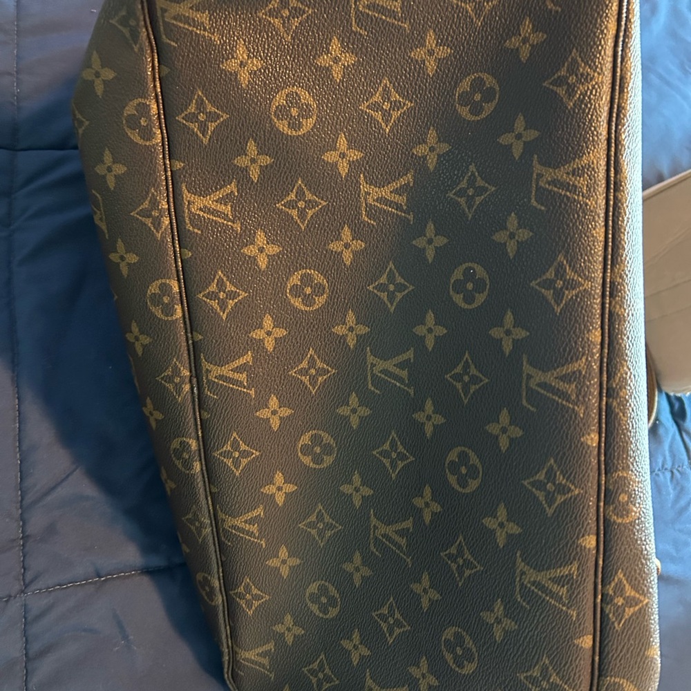 AUTHENTIC LOUIS VUITTON • Large Neverfull Tote & Pochette Patina Monogram Bag • - Picture 5 of 16